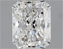 Natural Diamond 0.51 Carats, Radiant with  Cut, E Color, VVS1 Clarity and Certified by GIA