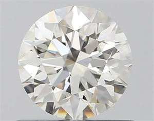 Picture of Natural Diamond 0.72 Carats, Round with Excellent Cut, H Color, VVS1 Clarity and Certified by IGI