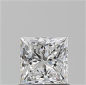 Natural Diamond 0.93 Carats, Princess with  Cut, E Color, VS2 Clarity and Certified by GIA