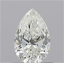 Natural Diamond 0.70 Carats, Pear with  Cut, H Color, SI1 Clarity and Certified by GIA