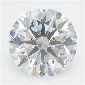 Picture of Lab Grown Diamond 3.06 Carats, Round with Excellent Cut, D Color, VVS2 Clarity and Certified by GIA