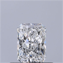 Natural Diamond 0.42 Carats, Radiant with  Cut, D Color, VVS1 Clarity and Certified by GIA