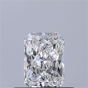 Picture of Natural Diamond 0.42 Carats, Radiant with  Cut, D Color, VVS1 Clarity and Certified by GIA