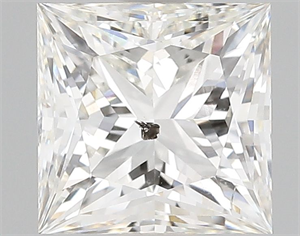 Foto Diamante Natural 1.51 quilates, Princesa , Color H, claridad SI2 y certificado GIA de