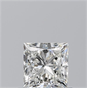 Natural Diamond 0.70 Carats, Princess with  Cut, I Color, VVS1 Clarity and Certified by GIA