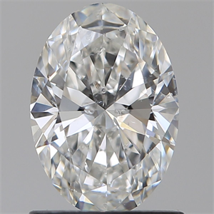 Picture of Natural Diamond 1.01 Carats, Oval with  Cut, F Color, SI2 Clarity and Certified by IGI