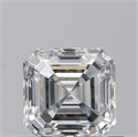 Natural Diamond 0.70 Carats, Asscher with  Cut, E Color, VVS1 Clarity and Certified by GIA