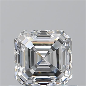 Picture of Natural Diamond 0.70 Carats, Asscher with  Cut, E Color, VVS1 Clarity and Certified by GIA