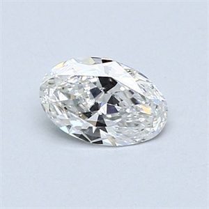 Picture of 0.41 Carats, Oval Diamond with  Cut, F Color, SI1 Clarity and Certified by GIA