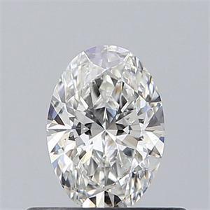 Picture of Natural Diamond 0.42 Carats, Oval with  Cut, G Color, SI1 Clarity and Certified by GIA