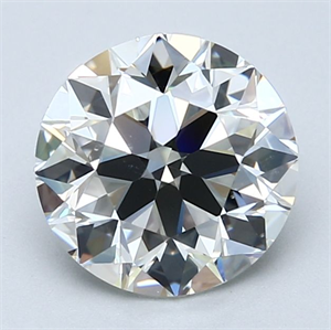 Picture of Natural Diamond 2.50 Carats, Round with Excellent Cut, I Color, VS2 Clarity and Certified by GIA