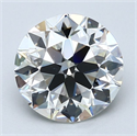 Diamante Natural 2.50 quilates, Redondo , Color I, claridad VS2 y certificado GIA