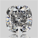 Natural Diamond 0.91 Carats, Cushion with  Cut, D Color, VVS2 Clarity and Certified by GIA