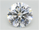 Lab Grown Diamond 5.70 Carats, Round with Excellent Cut, G Color, VVS2 Clarity and Certified by IGI