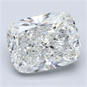 Natural Diamond 4.02 Carats, Cushion with  Cut, G Color, VS1 Clarity and Certified by GIA