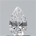 Natural Diamond 0.50 Carats, Pear with  Cut, D Color, VS1 Clarity and Certified by GIA