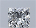 Diamante Natural 0.51 quilates, Princesa , Color I, claridad VVS1 y certificado GIA