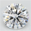 Lab Grown Diamond 3.03 Carats, Round with Excellent Cut, D Color, VVS1 Clarity and Certified by GIA