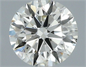 Natural Diamond 0.40 Carats, Round with Excellent Cut, H Color, VS2 Clarity and Certified by IGI