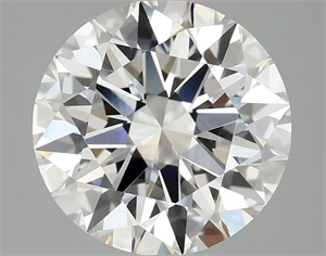 Picture of Lab Grown Diamond 3.04 Carats, Round with Excellent Cut, E Color, VVS2 Clarity and Certified by IGI