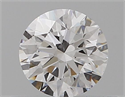 Natural Diamond 0.41 Carats, Round with Excellent Cut, D Color, VVS1 Clarity and Certified by GIA