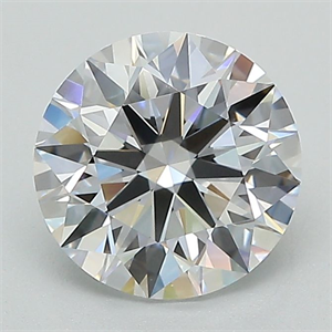 Picture of Lab Grown Diamond 1.73 Carats, Round with Excellent Cut, D Color, VS1 Clarity and Certified by GIA