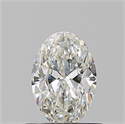 Natural Diamond 0.70 Carats, Oval with  Cut, I Color, VVS1 Clarity and Certified by GIA