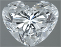 Natural Diamond 0.51 Carats, Heart with  Cut, E Color, SI1 Clarity and Certified by GIA