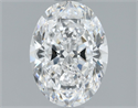 Natural Diamond 1.41 Carats, Oval with  Cut, D Color, VS2 Clarity and Certified by GIA