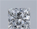 Natural Diamond 0.50 Carats, Princess with  Cut, E Color, VS1 Clarity and Certified by GIA