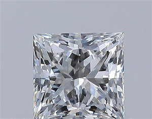 Picture of Natural Diamond 0.50 Carats, Princess with  Cut, E Color, VS1 Clarity and Certified by GIA