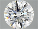 Lab Grown Diamond 3.06 Carats, Round with Excellent Cut, F Color, VVS2 Clarity and Certified by IGI