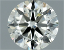 Natural Diamond 0.80 Carats, Round with Excellent Cut, K Color, VVS2 Clarity and Certified by IGI