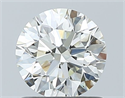 Natural Diamond 0.90 Carats, Round with Excellent Cut, J Color, VVS2 Clarity and Certified by GIA