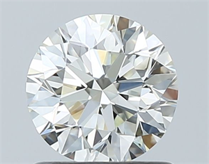 Picture of Natural Diamond 0.90 Carats, Round with Excellent Cut, J Color, VVS2 Clarity and Certified by GIA