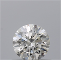Natural Diamond 0.41 Carats, Round with Excellent Cut, H Color, VS2 Clarity and Certified by GIA
