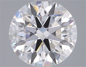 Picture of Lab Grown Diamond 3.05 Carats, Round with Ideal Cut, E Color, VVS2 Clarity and Certified by IGI