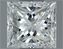 Natural Diamond 0.50 Carats, Princess with  Cut, H Color, VS2 Clarity and Certified by GIA