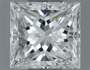 Picture of Natural Diamond 0.50 Carats, Princess with  Cut, H Color, VS2 Clarity and Certified by GIA