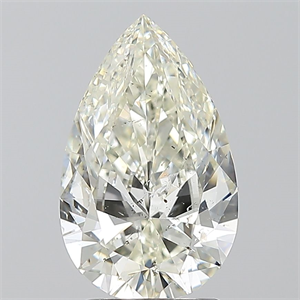 Picture of Natural Diamond 2.01 Carats, Pear with  Cut, I Color, SI2 Clarity and Certified by IGI