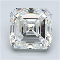 Diamante Natural 3.01 quilates, Asscher , Color H, claridad VS1 y certificado GIA