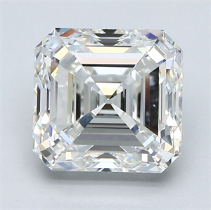 Foto Diamante Natural 3.01 quilates, Asscher , Color H, claridad VS1 y certificado GIA de