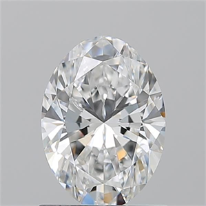 Foto Diamante Natural 1.02 quilates, Ovalado , Color F, claridad SI2 y certificado GIA de