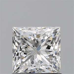 Picture of Natural Diamond 0.90 Carats, Princess with  Cut, H Color, VS1 Clarity and Certified by GIA