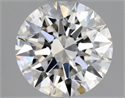 Natural Diamond 0.54 Carats, Round with Excellent Cut, G Color, SI1 Clarity and Certified by GIA
