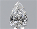 Natural Diamond 0.53 Carats, Pear with  Cut, E Color, VVS2 Clarity and Certified by GIA