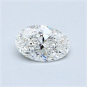 Natural Diamond 0.50 Carats, Oval with  Cut, F Color, VS1 Clarity and Certified by GIA