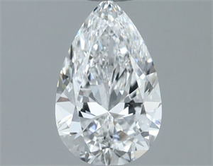 Picture of Natural Diamond 0.60 Carats, Pear with  Cut, E Color, VVS2 Clarity and Certified by GIA