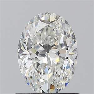 Picture of Natural Diamond 0.90 Carats, Oval with  Cut, F Color, SI1 Clarity and Certified by GIA