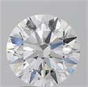 Natural Diamond 2.95 Carats, Round with Excellent Cut, I Color, SI2 Clarity and Certified by GIA